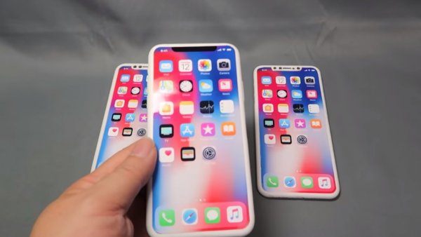 Три разных размера одной новой модели iPhone показали на видео