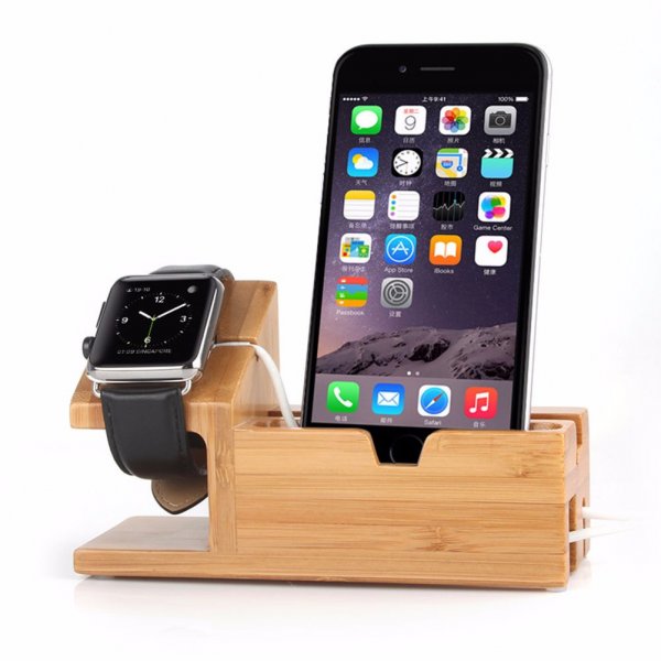 IPhone и Apple Watch получили деревянное зарядное устройство