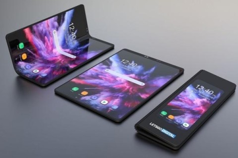 Samsung показал смартфон, который сгибается пополам