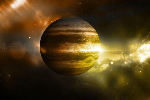NASA показало удивительное фото неба на Юпитере