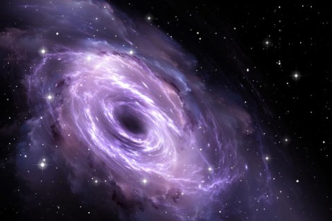 Ученые заметили вспышку в центре сверхмассивной черной дыры