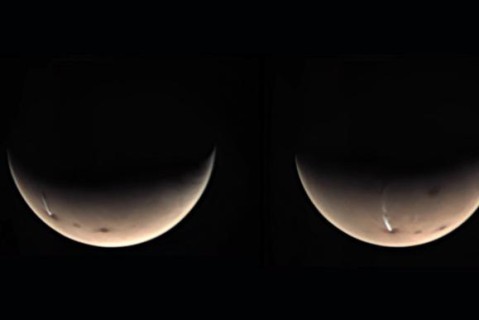 Ученые опубликовали снимок странного облака на Марсе, которое появляется только раз в год