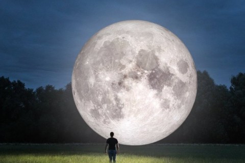 Если бы мы жили на Луне: ученый показал, как выглядит Земля с поверхности спутника