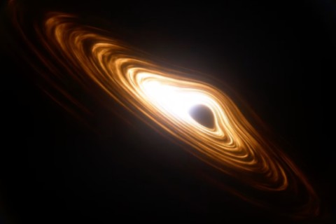 Ученые нашли карликовую галактику, большую часть которой занимает черная дыра