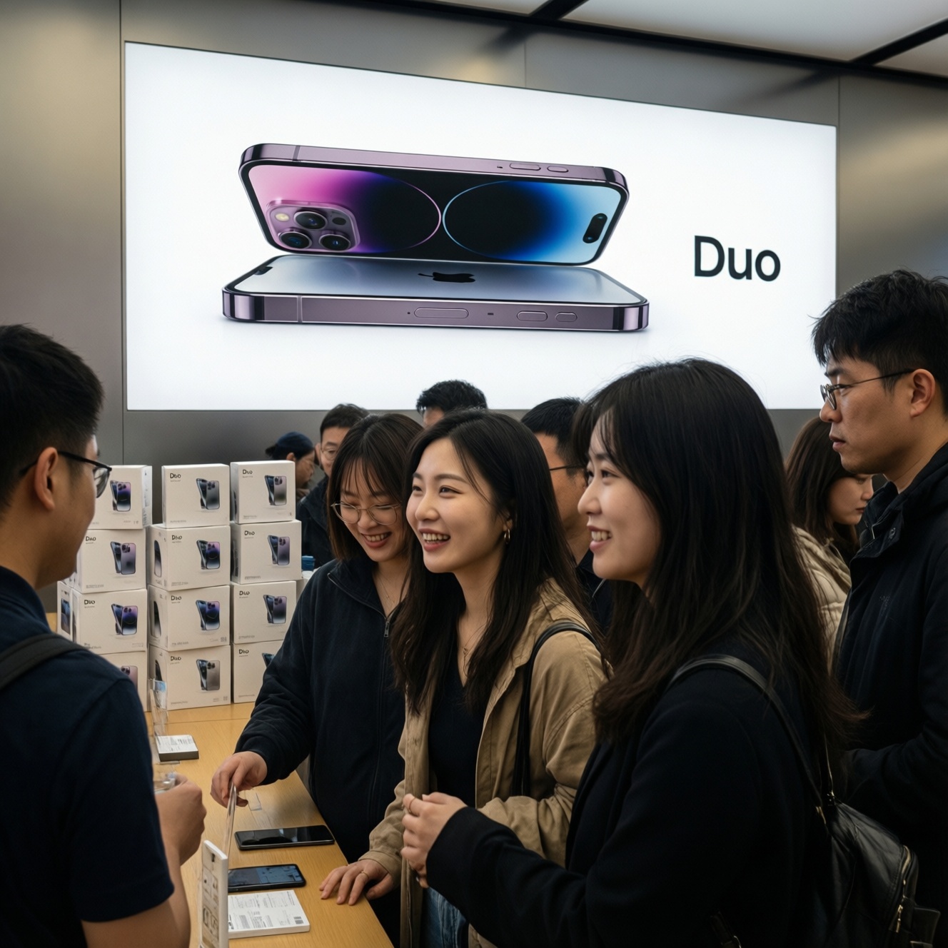 Спрос на iphone duo оказался выше ожиданий, сроки доставки увеличиваются Спрос на iphone duo оказался выше ожиданий, сроки доставки увеличиваются